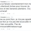 La mise au point de Valérie Trierweiler sur son compte Twitter, le 29 septembre 2014, après avoir été exfiltrée du quartier de Barbès à Paris par la police