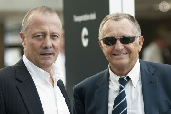 Jean-Michel Aulas et Bernard Lacombe au Forum Grimaldi de Monaco le 25 août 2011