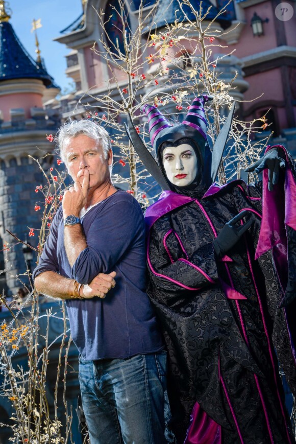 Franck Dubosc assiste à la soirée de lancement des animateurs de Halloween organisée à Disneyland Paris, le samedi 27 septembre 2014.
