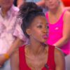 Hapsatou Sy évoque les prestations touchantes de "Danse avec les stars" sur TF1. Plateau du "Grand 8" sur D8. Le 29 septembre 2014.