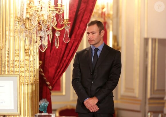 Raphaël Gorgé - Remise du Prix de l'Audace Créatrice à Raphaël Gorgé, Président directeur général du groupe Gorgé, à l'Elysée, le 30 septembre 2014.