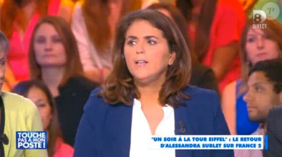 Valérie Bénaïm dans Touche pas à mon poste, le jeudi 2 octobre 2014.