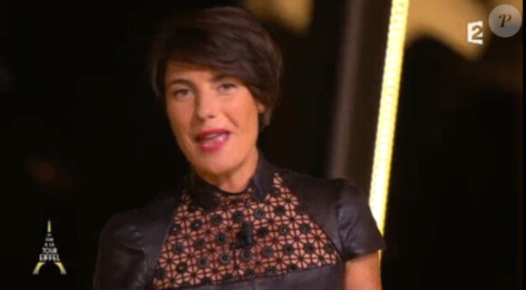L'animatrice Alessandra Sublet : divine dans sa première de Un soir à la tour Eiffel, sur France 2, le mercredi 1er octobre 2014
