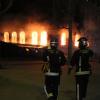 Un incendie, qui pourrait être criminel, a ravagé le restaurant de la boîte de nuit L'Arc, sans faire de victimes, à Paris dans la matinée du 21 fevrier 2013.