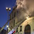 Un incendie, qui pourrait &ecirc;tre criminel, a ravag&eacute; ce matin le restaurant de la bo&icirc;te de nuit L'Arc, sans faire de victimes, &agrave; Paris le 21 fevrier 2013. 