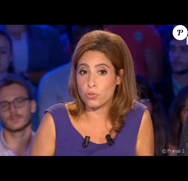 Léa Salamé dans On n'est pas couché sur France 2, le samedi 6 septembre 2014.