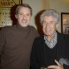 Philippe Gildas et Antoine de Caunes au Theatre Edouard VII à Paris, le 10 décembre 2013.