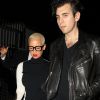 Amber Rose avec Nick Simmmons à la sortie du club Playhouse de Los Angeles, le 2 octobre 2014.