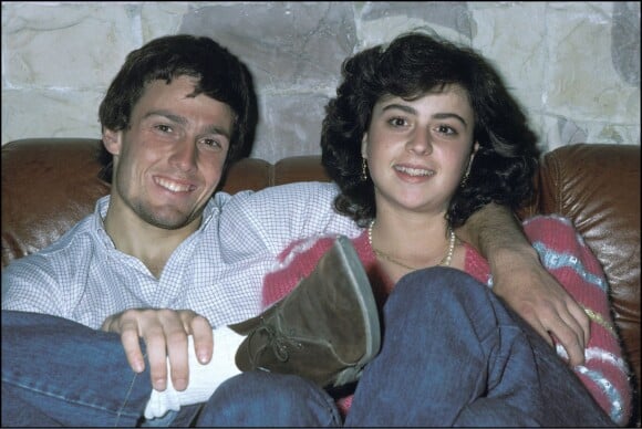 Andrea de Cesaris et sa compagne Laura in 1983. L'ex-pilote de Formule 1 est décédé à Rome après un accident de moto, survenu le 5 octobre 2014