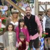 Franck Ribery célèbre la fête de la bière "Oktoberfest" avec sa femme Wahiba et ses enfants Salif, Shakinez et Hizya à Munich en Allemagne le 5 octobre 2014.05/10/2014 - Munich