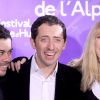Manu Payet, Gad Elmaleh et Pascale Arbillot lors du 12e Festival international du film de Comédie à l'Alpe d'Huez le 24 janvier 2009. 