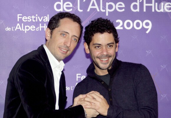 Manu Payet, Gad Elmaleh lors du 12e Festival international du film de Comédie à l'Alpe d'Huez le 24 janvier 2009. 