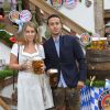 Thiago Alcantara et sa compagne Julia Vigas - People célèbrent la fête de la bière "Oktoberfest" en famille à Munich en Allemagne le 5 octobre 2014.05/10/2014 - München