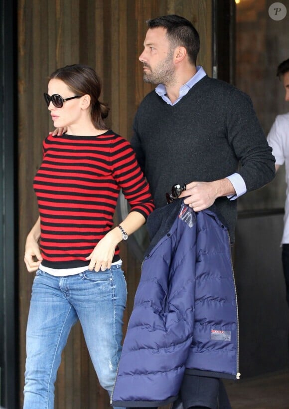Ben Affleck et Jennifer Garner ont déjeuné en amoureux à Brentwood, le 16 mars 2013