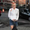 Miley Cyrus va dîner au restaurant Nobu à New York, le 3 août 2014.