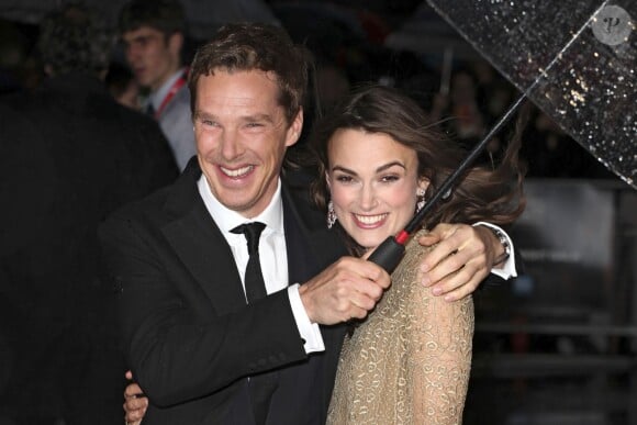 Benedict Cumberbatch et Keira Knightley - Première du film "The Imitation Game" à Londres le 8 octobre 2014.