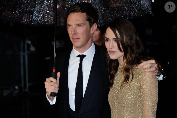Benedict Cumberbatch et Keira Knightley à la cérémonie d'ouverture du BFI Festival à Londres le 8 octobre 2014.