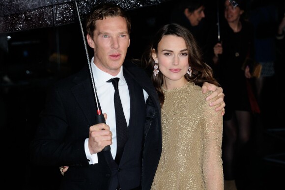 Benedict Cumberbatch et Keira Knightley à la cérémonie d'ouverture du BFI Festival à Londres le 8 octobre 2014.