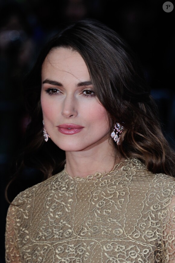 Keira Knightley (en Valentino) à la cérémonie d'ouverture du BFI Festival à Londres le 8 octobre 2014.