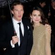 Keira Knightley et Benedict Cumberbatch ouvrent le BFI à Londres le 8 octobre 2014. (Crédit : Getty)