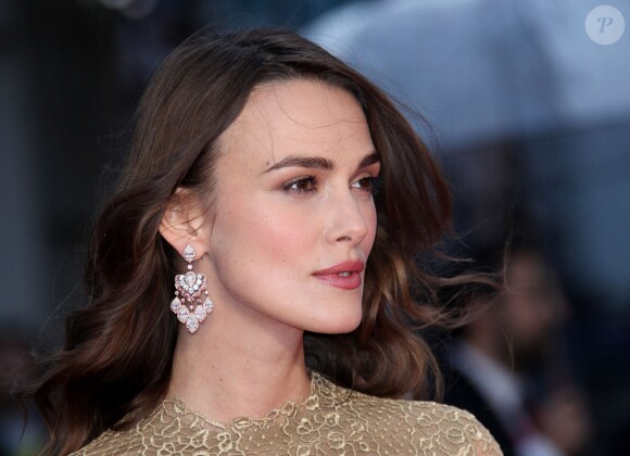 Keira Knightley (en Valentino) à la cérémonie d'ouverture du BFI Festival à Londres le 8 octobre 2014.