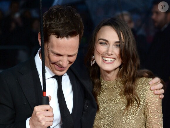 Benedict Cumberbatch et Keira Knightley à la cérémonie d'ouverture du BFI Festival à Londres le 8 octobre 2014.