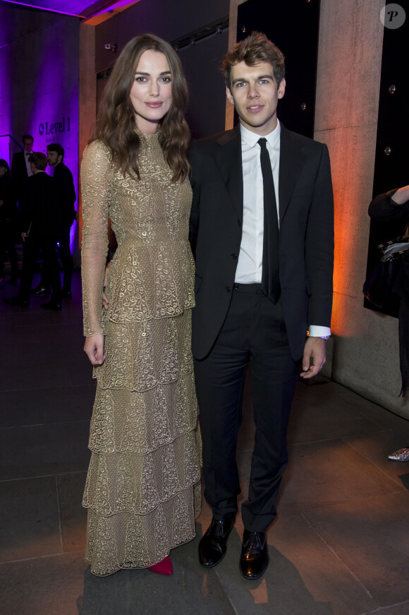 Keira Knightley et son mari James Righton à la soirée du film "The Imitation Game" à Londres le 8 octobre 2014.