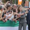 Le roi Felipe VI et la reine Letizia d'Espagne inauguraient la foire internationale aux bestiaux à Zafra, le 2 octobre 2014.