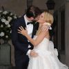 Tomaso Trussardi et Michelle Hunziker - Sortie du mariage de Michelle Hunziker et Tomaso Trussardi à Bergame - le 10 octobre 2014 Wedding Michelle Hunziker and TomasoTrussardi Exit Bergamo- Italy 10-10-201410/10/2014 - Bergame