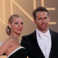   Blake Lively et son mari Ryan Reynolds sur la mont&eacute;e des marches du film "Captives" lors du 67e Festival du film de Cannes le 16 mai 2014  