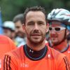 Michaël Llodra - La troisième édition de la "Run & Bike Solidaire" au profit du Secours populaire français organisée à Paris sur le Domaine national de Saint-Cloud, le 12 octobre 2014.