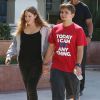 Exclusif - Prince Jackson et sa petite amie Nikita Bess se promènent main dans la main à Los Angeles, le 11 octobre 2014.