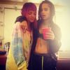 Zoë Kravitz avec Lily Allen sur Instagram en octobre 2014.