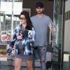 Kourtney Kardashian (enceinte) fait du shopping à Beverly Hills avec Scott Disick le 26 septembre 2014