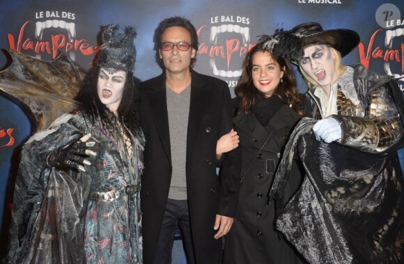 Anthony et Anouchka Delon - Générale de la comédie musicale Le Bal des Vampires, au théâtre Mogador à Paris, le 16 octobre 2014