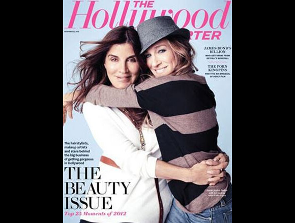 Sarah Jessica Parker et sa maquilleuse Leslie Lopez, pour The Hollywood Reporter