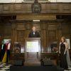 Le prince Harry lors de son discours au dîner de bienfaisance du 100 Women in Hedge Funds, le 16 octobre 2014 au Royal Hospital de Chelsea à Londres, au profit de WellChild, dont il est le parrain.