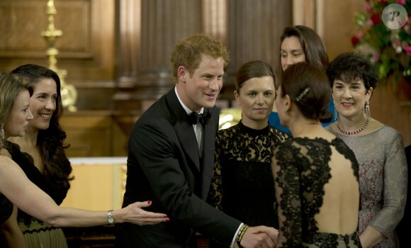 Le prince Harry était l'invité d'honneur du dîner de bienfaisance du 100 Women in Hedge Funds, le 16 octobre 2014 au Royal Hospital de Chelsea à Londres, au profit de WellChild, dont il est le parrain.