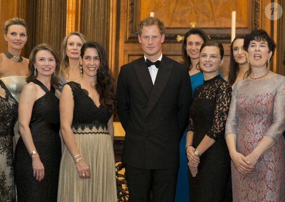 Le prince Harry était l'invité d'honneur du dîner de bienfaisance du 100 Women in Hedge Funds, le 16 octobre 2014 au Royal Hospital de Chelsea à Londres, au profit de WellChild, dont il est le parrain.