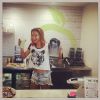 Lauryn Eagle se prépare un smoothie, photo Instagram du 7 octobre 2014