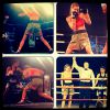Lauryn Eagle victorieuse d'un combat, photo publiée sur Instagram le 30 août 2014