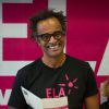 Yannick Noah participe à la dictée d'ELA à Paris, le 17 octobre 2014.
