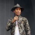  Pharrell Williams sur sc&egrave;ne lors du concer BBC Radio 1 Big Weekend &agrave; Glasgow. Le 24 mai 2014. 