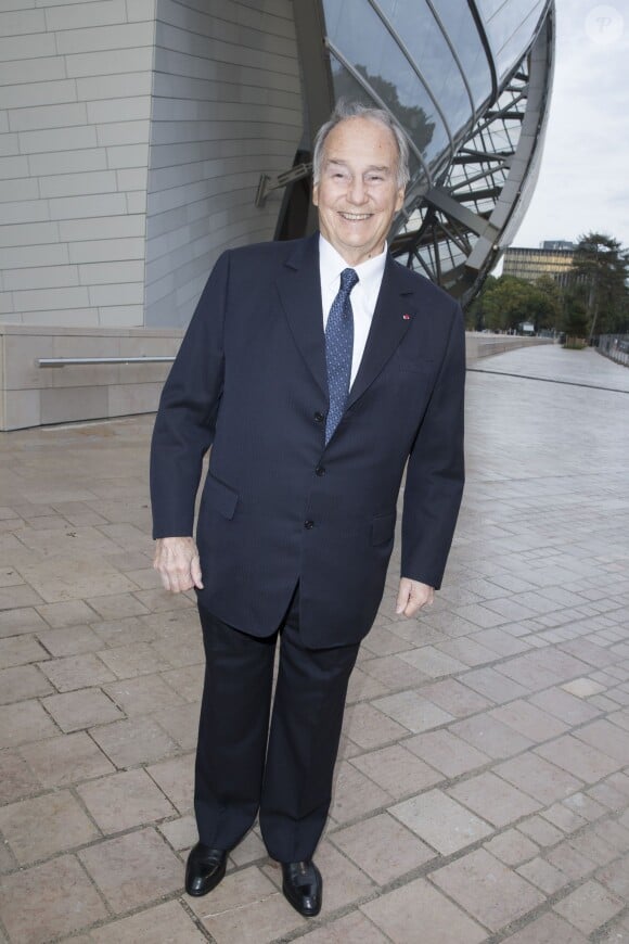 Karim Aga Khan IV - Inauguration du musée de la Fondation Louis Vuitton à Paris le 20 octobre 2014. 