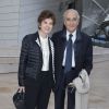 Jean-Pierre Elkabbach et sa femme Nicole Avril - Inauguration du musée de la Fondation Louis Vuitton à Paris le 20 octobre 2014. 