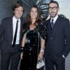 Pietro Beccari avec sa femme Elisabetta et Alessandro Sartori - Inauguration du musée de la Fondation Louis Vuitton à Paris le 20 octobre 2014. 
