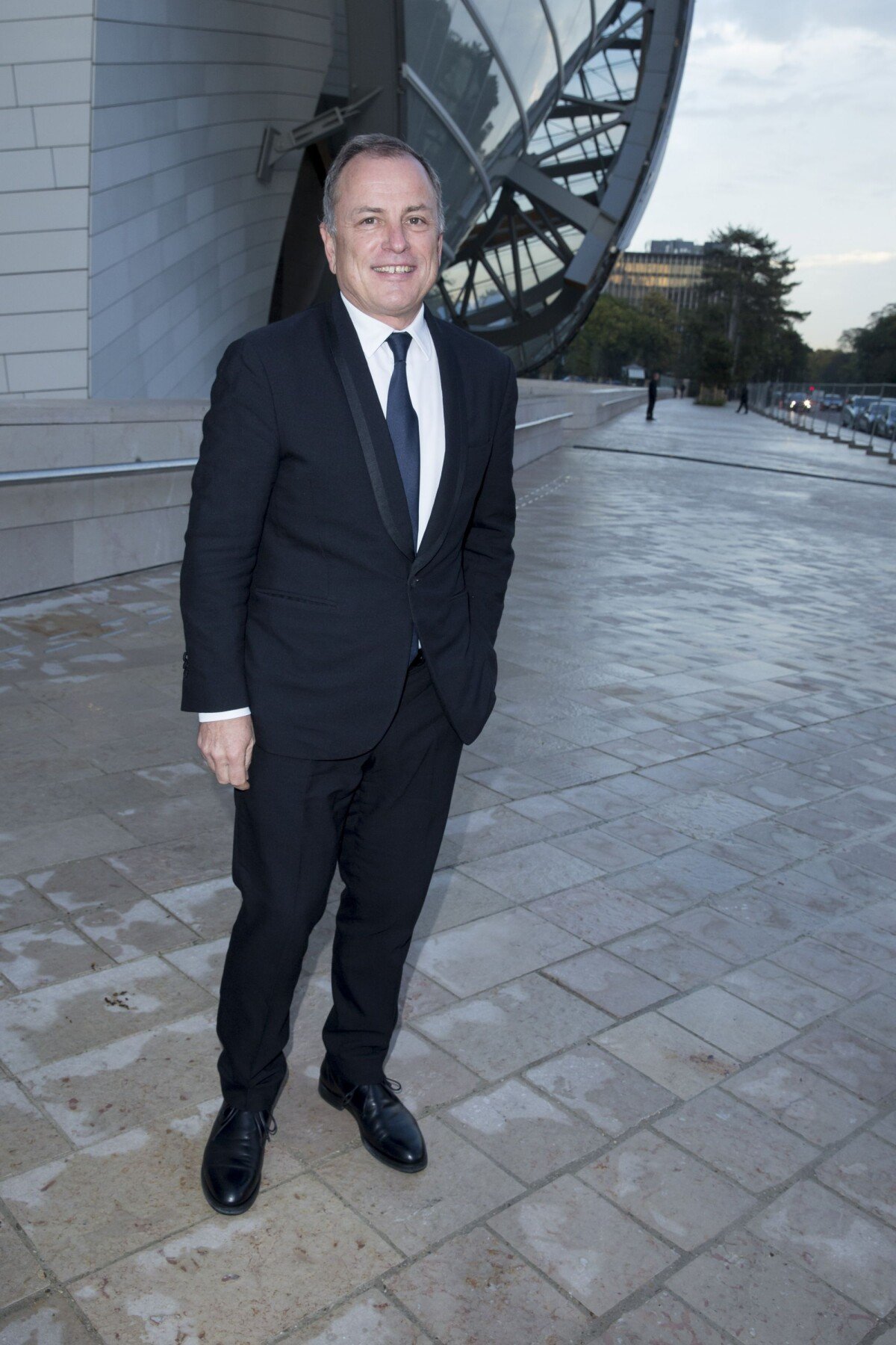 Louis Vuitton - Karl Lagerfeld, Anna Wintour and Peter Marino attending the  Fondation Louis Vuitton inauguration