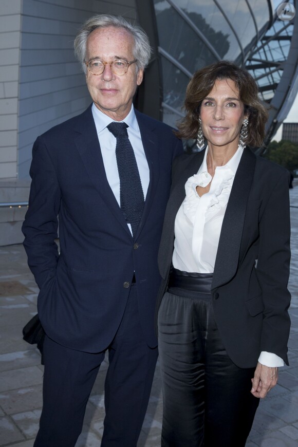 Olivier et Christine Orban - Inauguration du musée de la Fondation Louis Vuitton à Paris le 20 octobre 2014. 