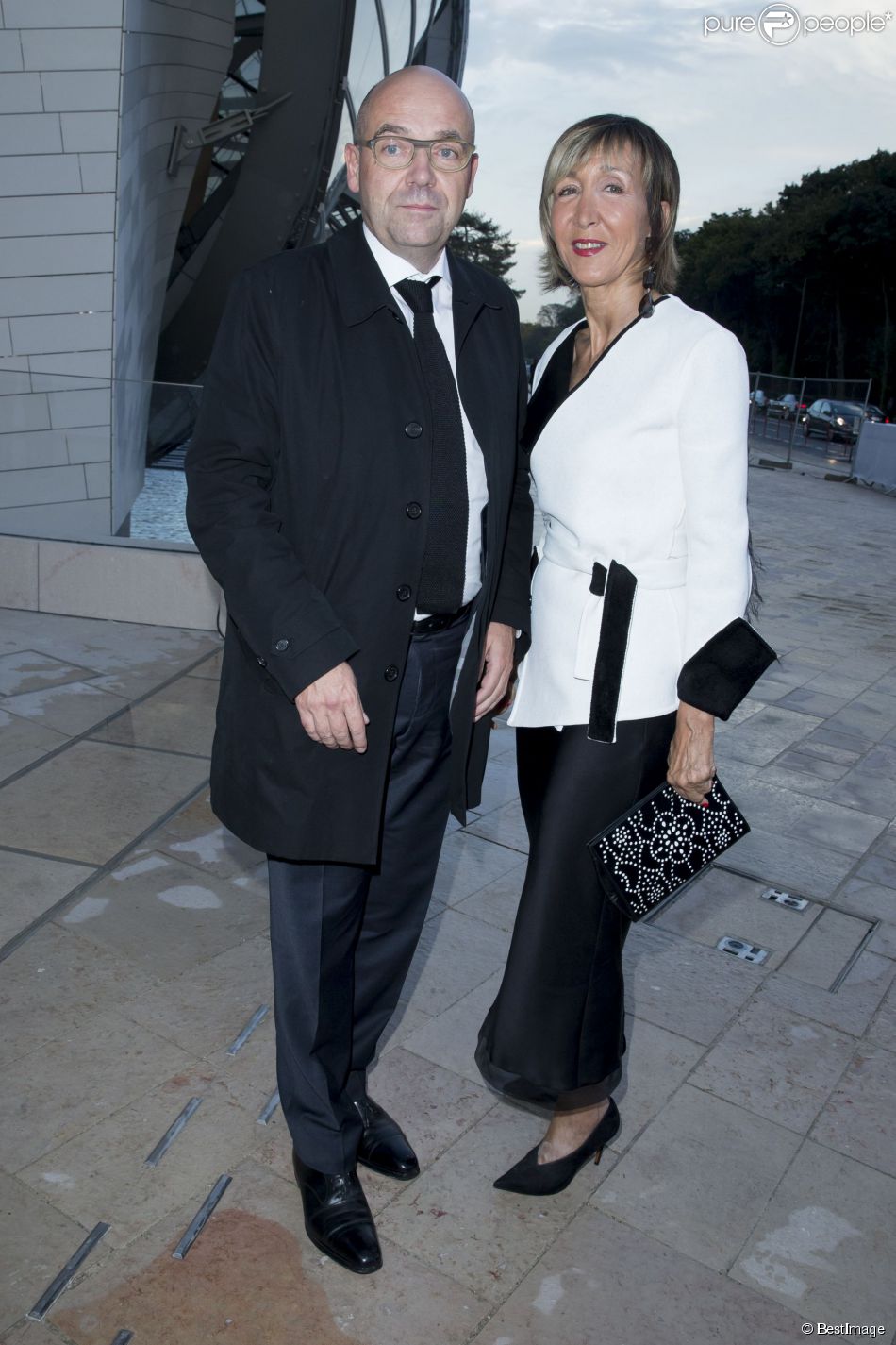  Fabrice Hergott et Patricia Marshall - Inauguration du mus&amp;eacute;e de la Fondation Louis Vuitton &amp;agrave; Paris le 20 octobre 2014.&amp;nbsp; 