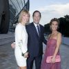 Mathilde Meyer, Nicolas Bazire et sa femme Fabienne - Inauguration du musée de la Fondation Louis Vuitton à Paris le 20 octobre 2014. 